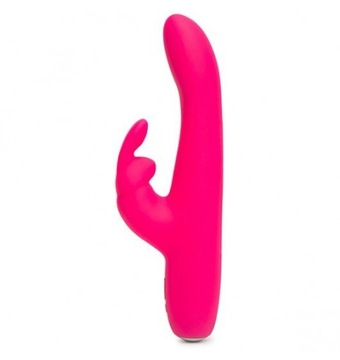 Вибратор Happy Rabbit Slimline Curve Rabbit, розовый
