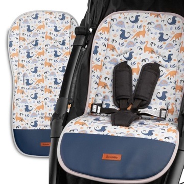 WKŁADKA do wózka DWUSTRONNA bawełna 100% VELVET