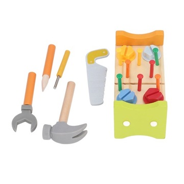 Детский набор деревянных инструментов, 5D молоток, гаечный ключ по дереву