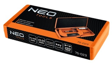 Микрометр нониусный аналоговый микрометр внешний 75-100 мм, НЕО 75-023