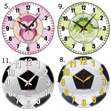Детские обучающие настенные часы «Сова» с бесшумным механизмом (L2)