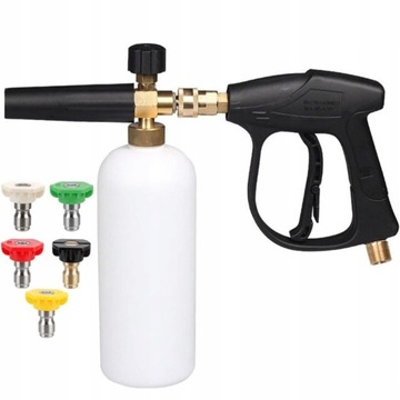 ПЕННЫЙ ПИСТОЛЕТ ДЛЯ МОЙКИ АВТОМОБИЛЯ + 5 НАСАДОК