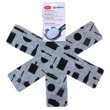 3 ЗАЩИТНЫХ перегородки для кастрюль, кастрюль, посуды, больших кухонных подушек