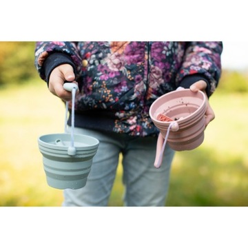 СИЛИКОНОВАЯ ведро для резки с лопаточкой, СИНИЙ