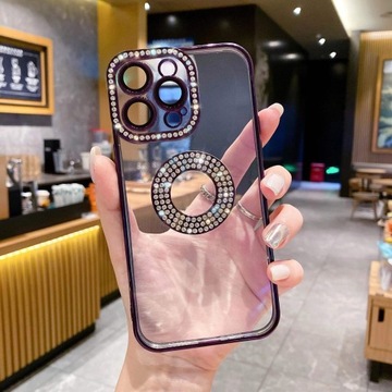 Sztuczny Diament Ochronne Etui Na Telefon IPhone Z Serii 14-15