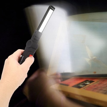 МОЩНАЯ СВЕТОДИОДНАЯ ЛАМПА ДЛЯ МАСТЕРСКИХ, МАГНИТНЫЙ КРЮЧОК, ПЕРЕЗАРЯЖАЕМЫЙ USB 5 В 1