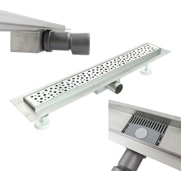 ODPŁYW LINIOWY 140 CM Z SYFONEM TROPFEN PRYSZNIC