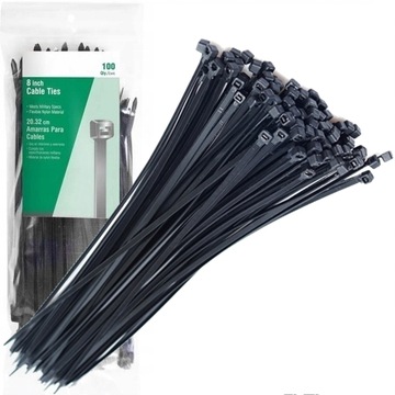 Opaski zaciskowe kablowe 3,6x150 trytki UV czarne