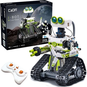 CADA KLOCKI TECHNIC ROBOT PROGRAMOWANY BOT 434EL. STEROWANY Z LED