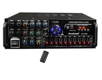 УСИЛИТЕЛЬ СТЕРЕО УСИЛИТЕЛЬ РАДИО MP3 BLUETOOTH 1200 Вт