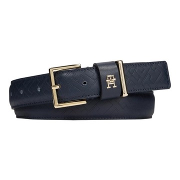 TOMMY HILFIGER DAMSKI PASEK DO SPODNI TH CASUAL MONO 3.0 GRANATOWY r.80