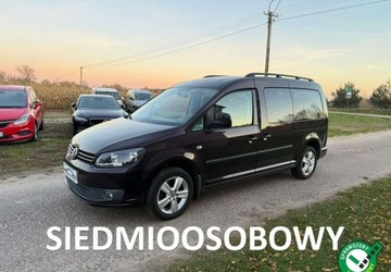 Volkswagen Caddy III Kombi Facelifting 2.0 EcoFuel 109KM 2014 Volkswagen Caddy 2.0 MPI 109 KM MAXI 7 osobowy 2.0 Benzyna 109KM