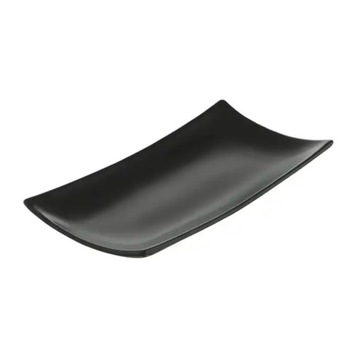 CZARNY półmisek PROSTOKĄTNY Ambition PORCELANA 27x13 Wwa Skd