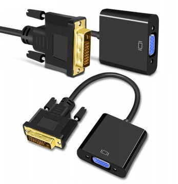 ADAPTER PRZEJŚCIÓWKA KONWERTER DVI-D 24+1 do VGA