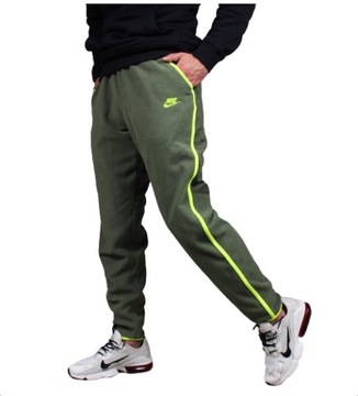 Nike MEGA CIEPŁE POLAROWE ZIMOWE męskie spodnie dresowe FLEECE jogger POLAR