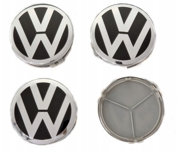EMBLEMATY DEKIELKI ZNACZKI KAPSLE VW 75MM