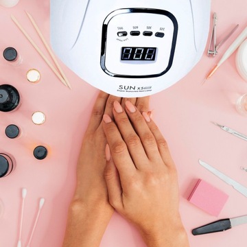 УФ СВЕТОДИОДНАЯ ЛАМПА ДЛЯ НОГТЕЙ 80ВТ ГИБРИДНЫЕ ДВОЙНЫЕ ГЕЛИ