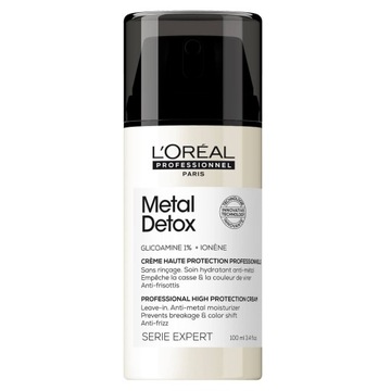 Loreal Metal Detox ochronny krem zapobiegający puszeniu się włosów 100ml