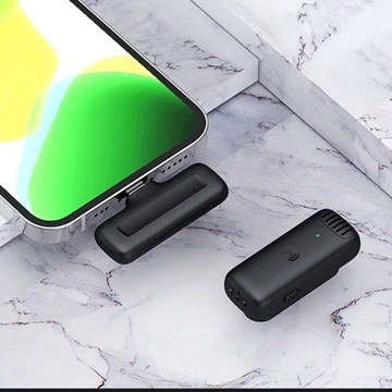 Беспроводной петличный микрофон для iPhone Android USB-C Lightning Case