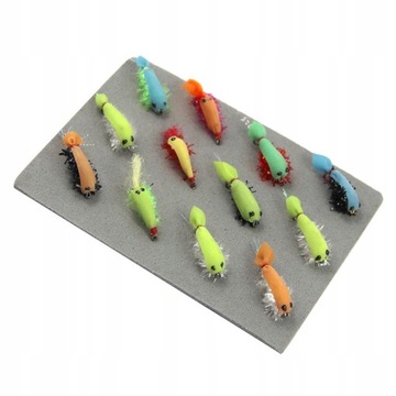 12 . Студенческие рыболовные приманки Fly Fishing Żywa