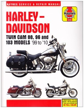 HARLEY-DAVIDSON Twin Cam 88 96 103 (1999-2010) instrukcja napraw Haynes 24h