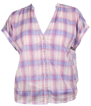 WRANGLER koszulka CHECKED damska EVE BLOUSE _ S