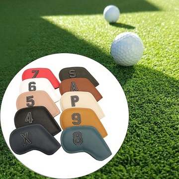 10 golfowych grubej skóry syntetycznej pokrowiec