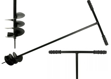 ПОЛЬСКИЙ РУЧНОЙ ШНЕК ДЛЯ ПОЧВЫ, сверло для ямок в земле 14 см.