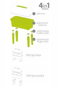 ТЕПЛИЧНЫЙ КОМПЛЕКТ кашпо RESPANA АНТРАЦИТОВЫЙ