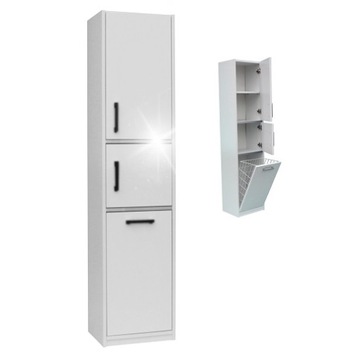 НАСТОЛЬНЫЙ ШКАФ ДЛЯ ВАННОЙ С КОРЗИНОЙ. ширина 30см П 275К