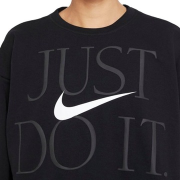 Bluza Nike r M oversize czarna krótka Just do it