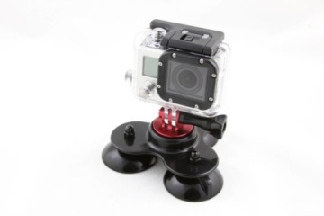 SHOOT GoPro 10 тройной держатель на присоске для стекла