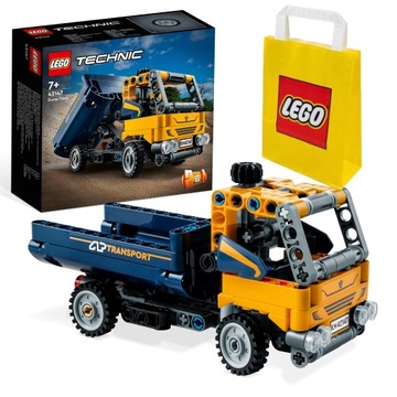 LEGO TECHNIC 42147 САМОСВАЛ 117 шт. + МАЛЕНЬКИЙ БУМАЖНЫЙ СУМОК LEGO