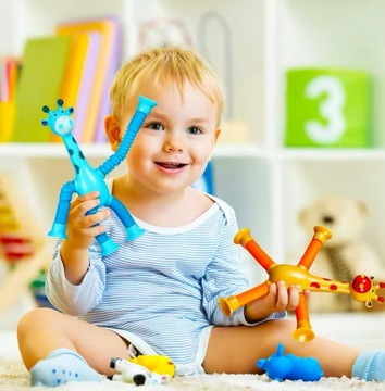 СЕНСОРНЫЕ ТЕРАПЕВТИЧЕСКИЕ ИГРУШКИ ЖИРАФ ДЛЯ ДЕТЕЙ С СДВГ И АУТИЗМОМ LED