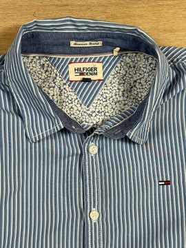 Tommy Hilfiger koszula męska denim logo unikat L