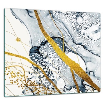 SZKLANA PŁYTA OCHRONNA PANEL KLEJ 65x60 MARMUR LACOBEL HARTOWANE SZKŁO