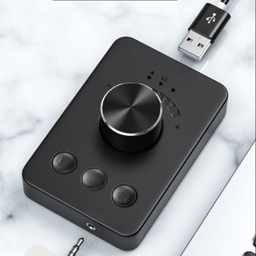 Портативный USB-контроллер громкости. Простая установка. Многофункциональный на 360°.