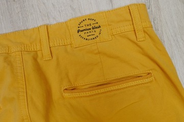 ZARA MAN CHINO BREAK SLIM spodnie męskie kolor żółty PREMIUM 32/30 pas 82
