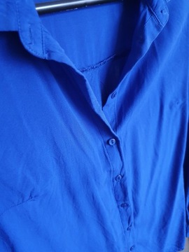 MOHITO koszula damska niebieska kobaltowa XS/34
