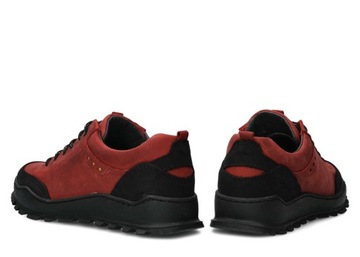 NAGABA 0521 CZERWONY CRAZY - PÓŁBUT TREKKINGOWY DAMSKI - ROZMIAR 40