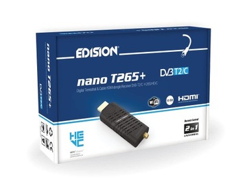 Tuner DVB-T2 Edision NANO T265+
