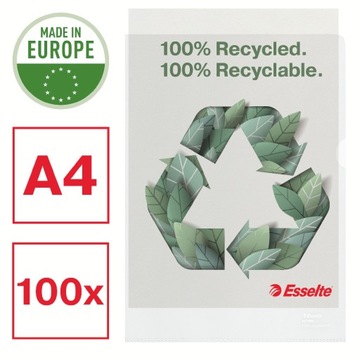 Ofertówka A-4 na dokumenty 100szt. 100 mikronów eko, sztywna 627496
