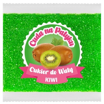 Cukier Do Waty Cukrowej Kolorowy do Maszyny Smakowy Smak KIWI Zielony 100 g
