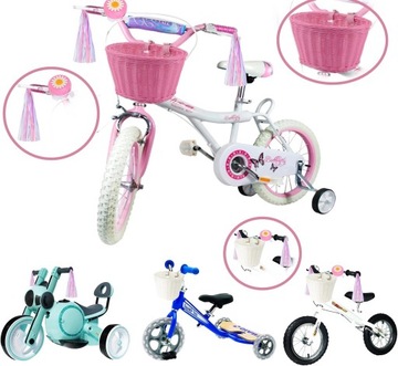 КОРЗИНА ДЛЯ ВЕЛОСИПЕДА КОРЗИНА ДЛЯ СКУТЕРА АКСЕССУАРЫ КОЛОКОЛЬЧИКИ НАКЛЕЙКИ КОРЗИНА