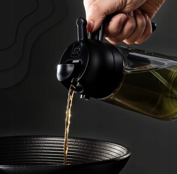 DOZOWNIK DO OLIWY OCTU OLEJU SPRYSKIWACZ NALEWAK TEKAN 470ML SZKLANY