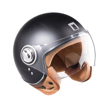 Kask otwarty NOX PREMIUM IDOL czarny/matowy roz. S