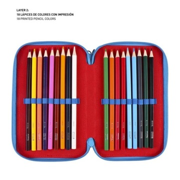 ЧЕХОЛ-ПЕНСИБ RED MARVEL AVENGERS С ОТКРЫВАЮЩИМСЯ ОБОРУДОВАНИЕМ