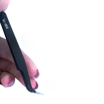 ZESTAW 6 PĘSET METALOWYCH PINCET PRECYZYJNYCH PĘSETY ESD DO ELEKTRONIKI HQ