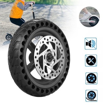 TYLNE KOŁO DO ELEKTRYCZNA HULAJNOGA Z PIASTĄ I TARCZĄ HAMULCOWĄ