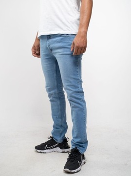 Брюки BASIC Slim JEANS Голубые 34